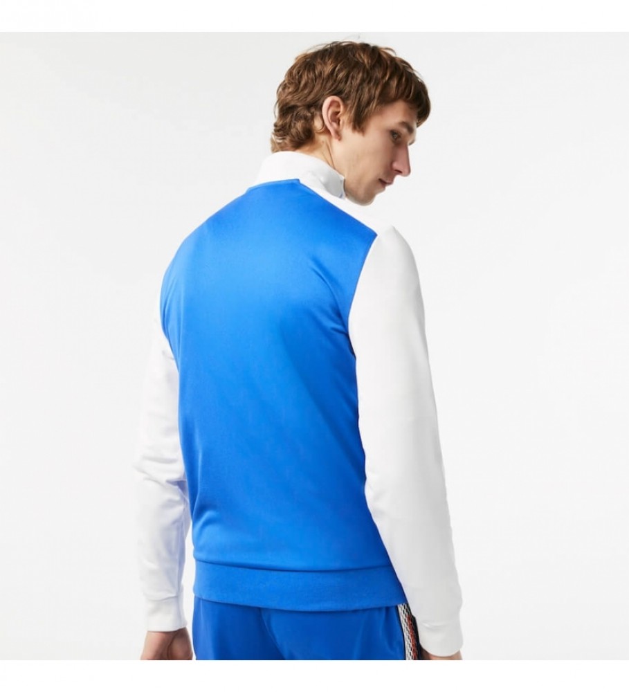 Moletom de tênis Lacoste, azul e branco