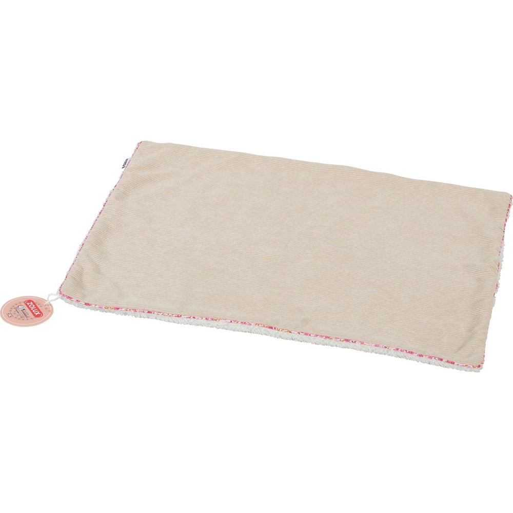 Plaid pour chats en velours côtelé bloom medium