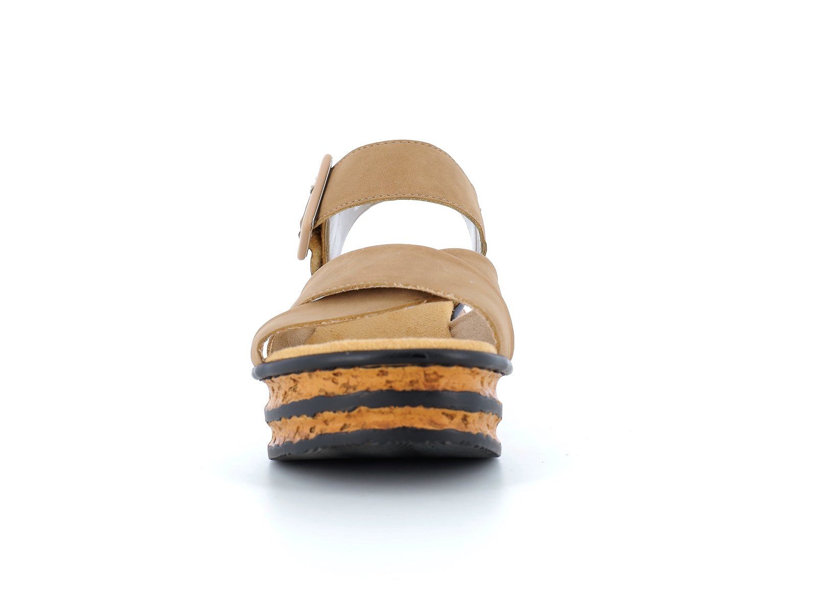 Rieker-68163 Synthétique Beige