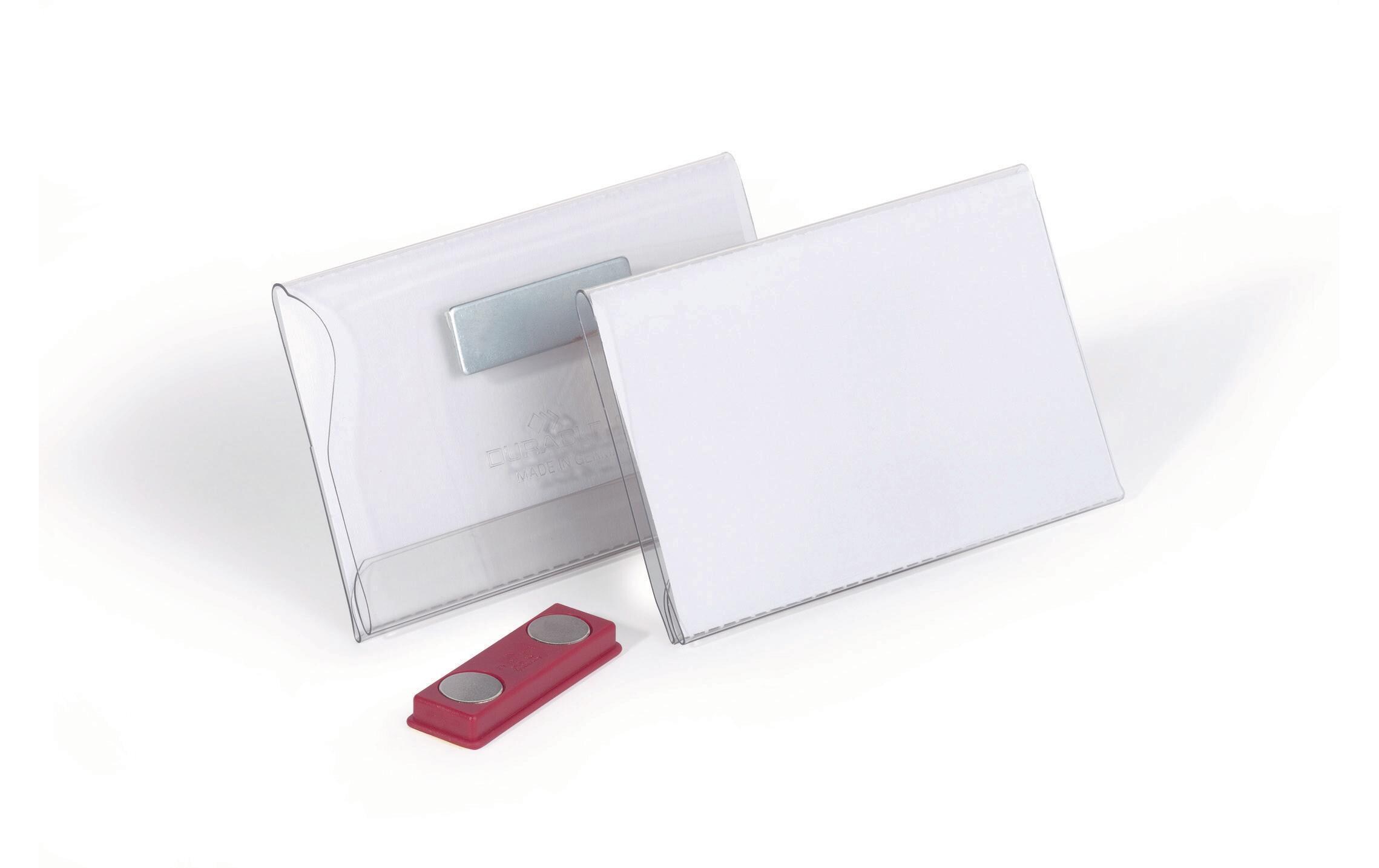 Namensschild mit Magnet 25 x 90x54 mmNamensschilder, 25 Stück