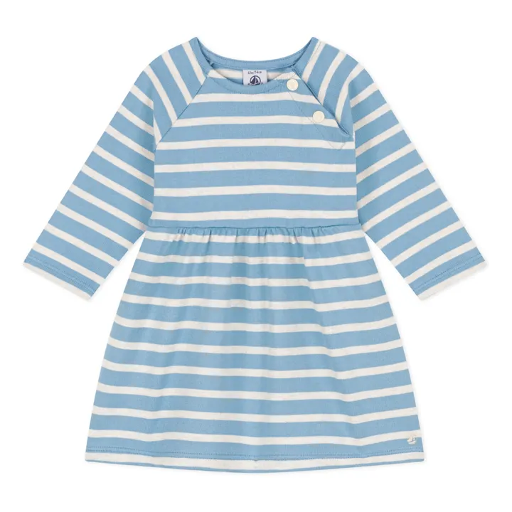 Petit Bateau Robe en Jersey Rayures | Bleu