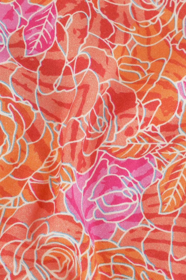 VANS roze vans t-shirt rose camo print mini tee cyclamen