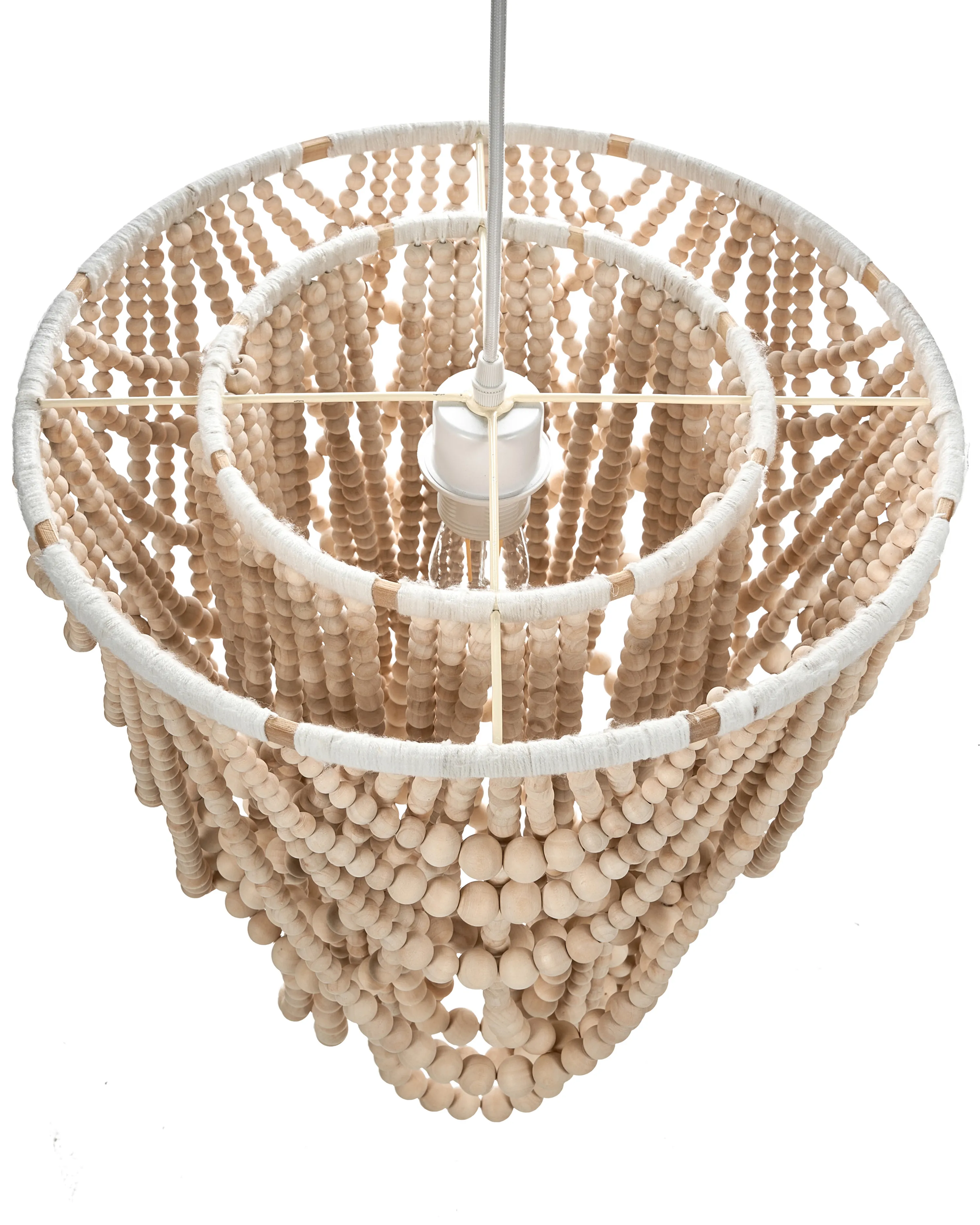 Kroonluchter ZOLA Hout Lichtbruin