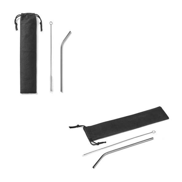 hi!dea 94097 - Paille en acier inoxydable réutilisable