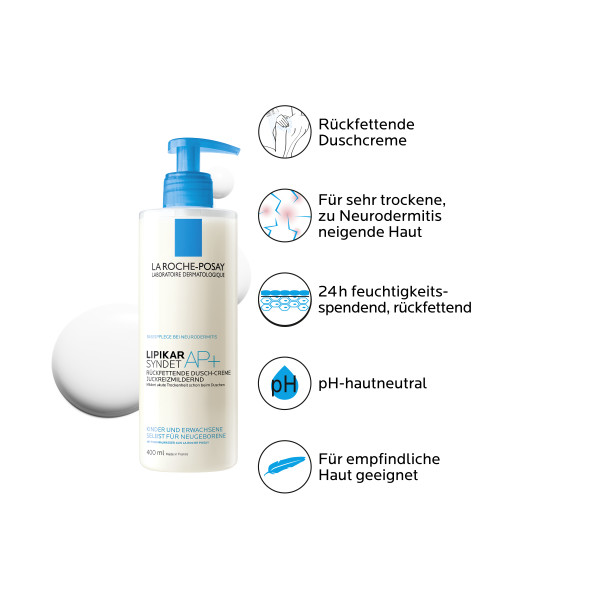 La Roche-Posay Lipikar syndet AP  Disp 400 ml