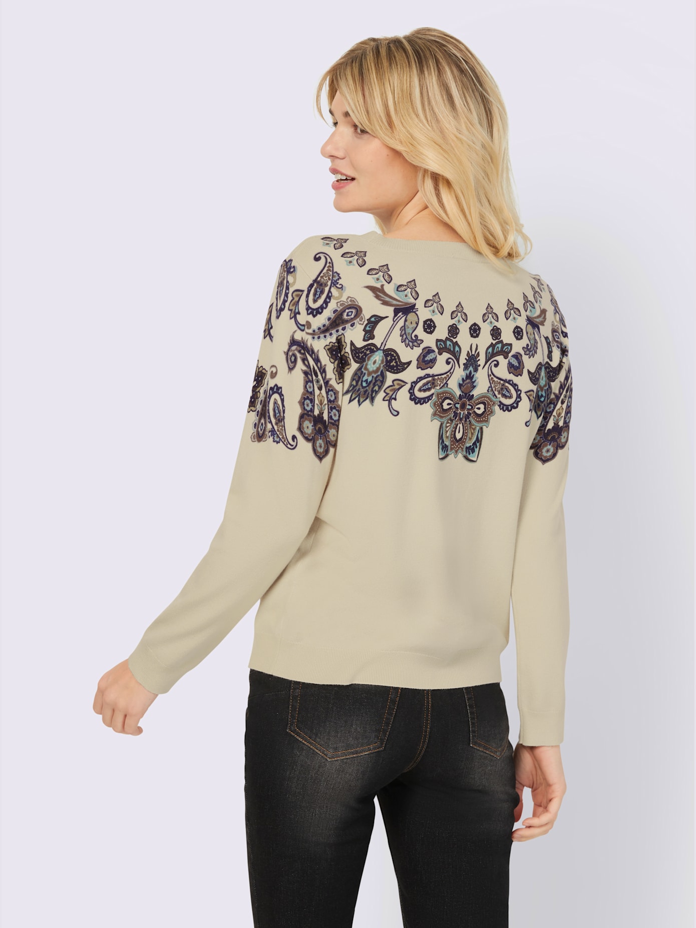 Pull imprimé joli imprimé