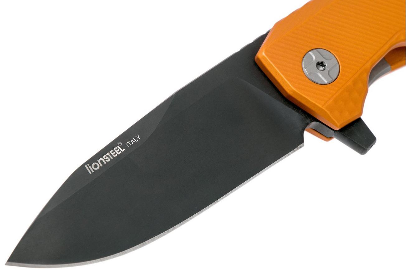 LionSteel ROK Black Orange Aluminium ROK A OB zakmes