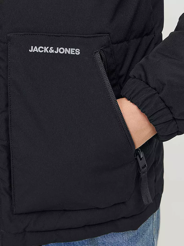 JACK & JONES Jungen Steppjacke  JJEOTTO  schwarz