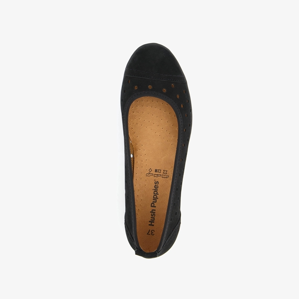Hush Puppies suede dames ballerina's