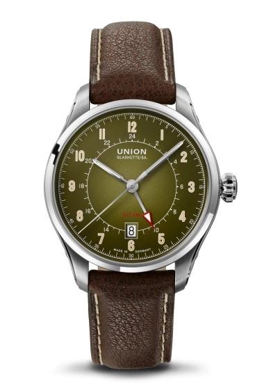 Union Glashütte SA. Belisar Zeitzone Herrenuhr