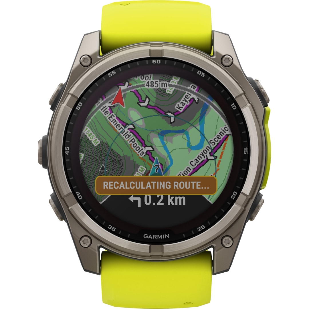 Garmin Fenix 8 - 51mm SOLAR Sapphire Graphit / Gelb