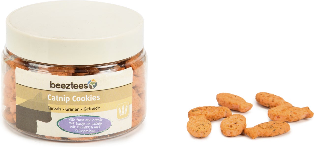 Beeztees kattensnack Catnip Cookies tonijn 55 g