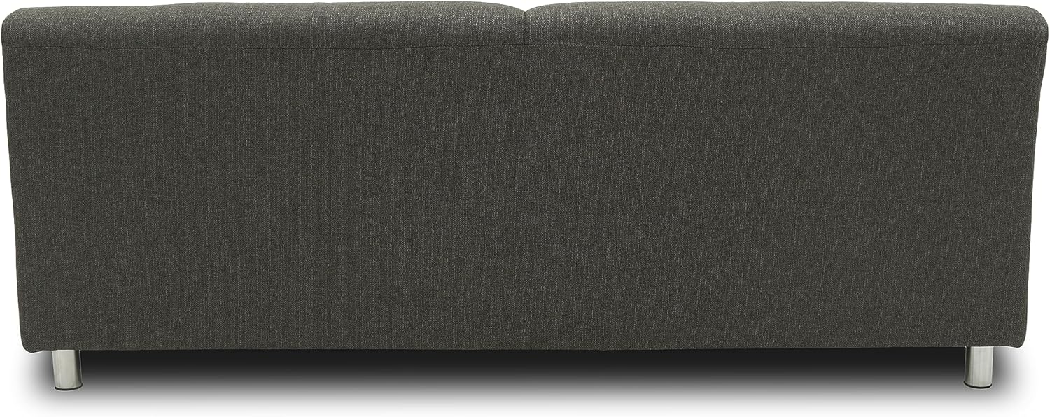 DOMO Collection Jamie Sofa 2er Couch, Garnitur 2 Sitzer, schlamm, 190 x 80 x 72 cm