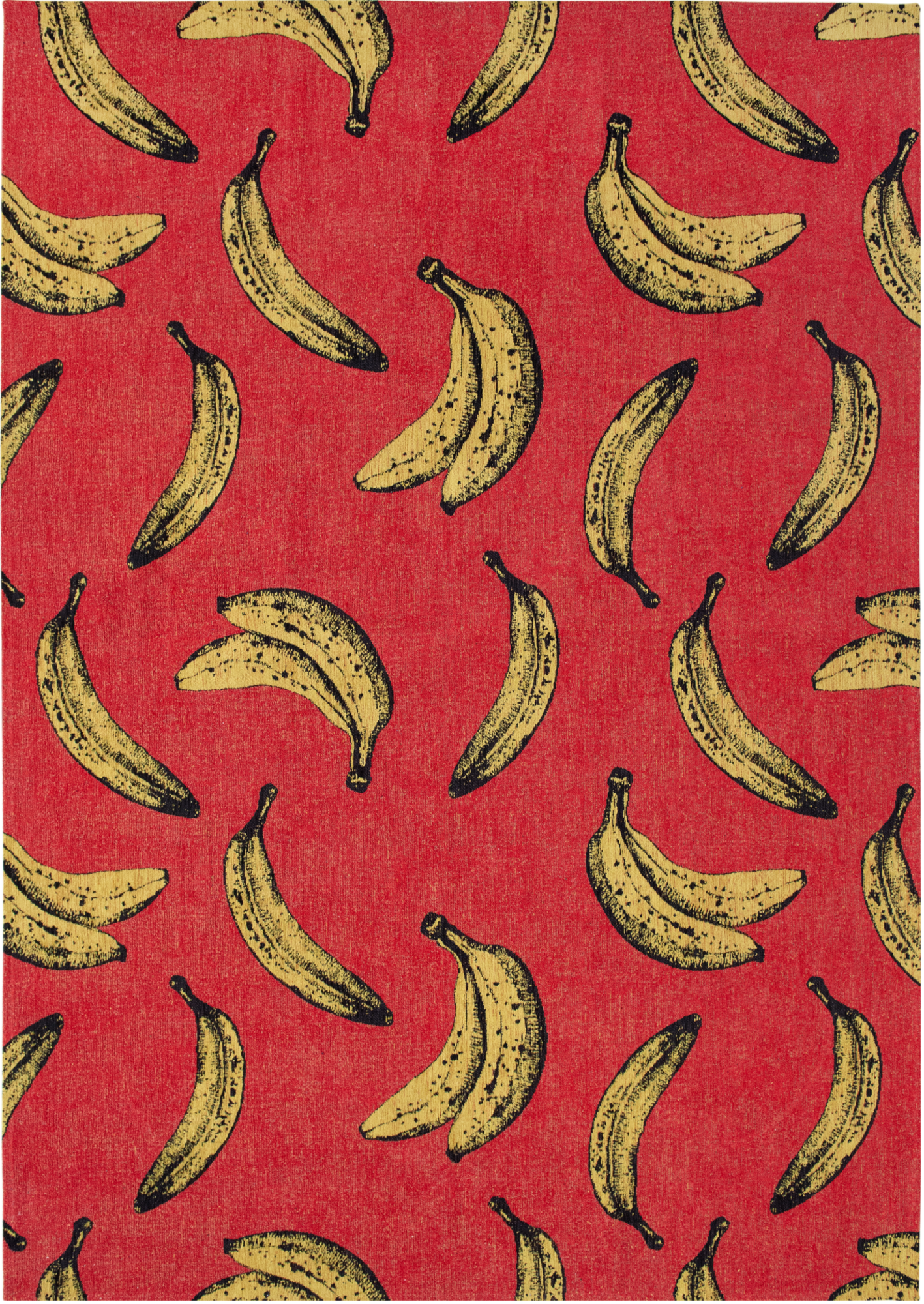 Ecorugs vloerkleed Banana rood 140x200 cm