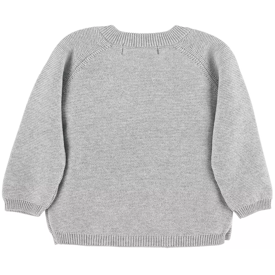 Sterntaler Strickjacke hellgrau melange