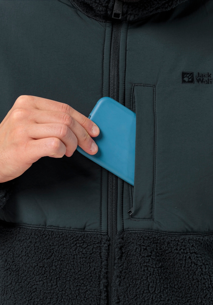 Jack Wolfskin Fleecejacke »FELSLICHT HOODED JKT M« mit Kapuze