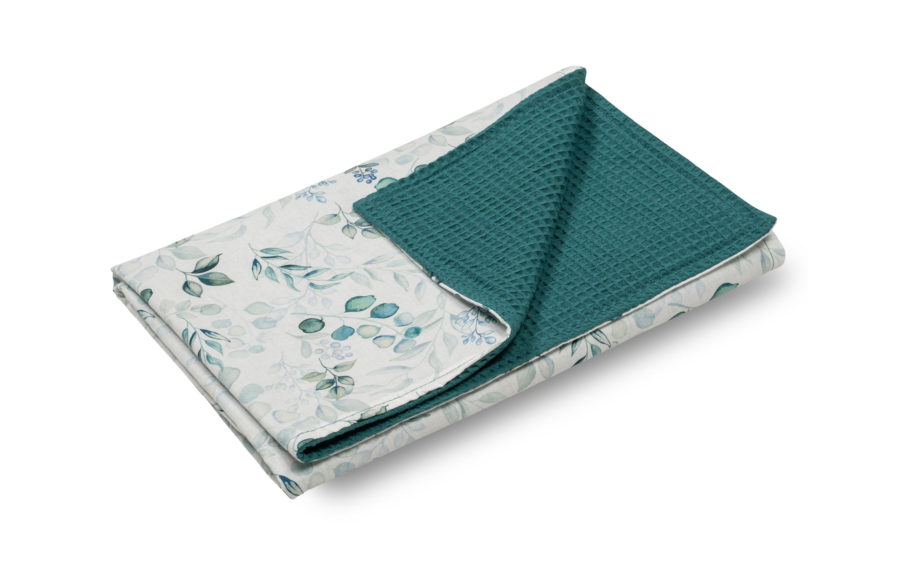 Kuscheldecke Eukalyptus Petrol 70 x 100 cmBabydecke Eukalyptus Petrol