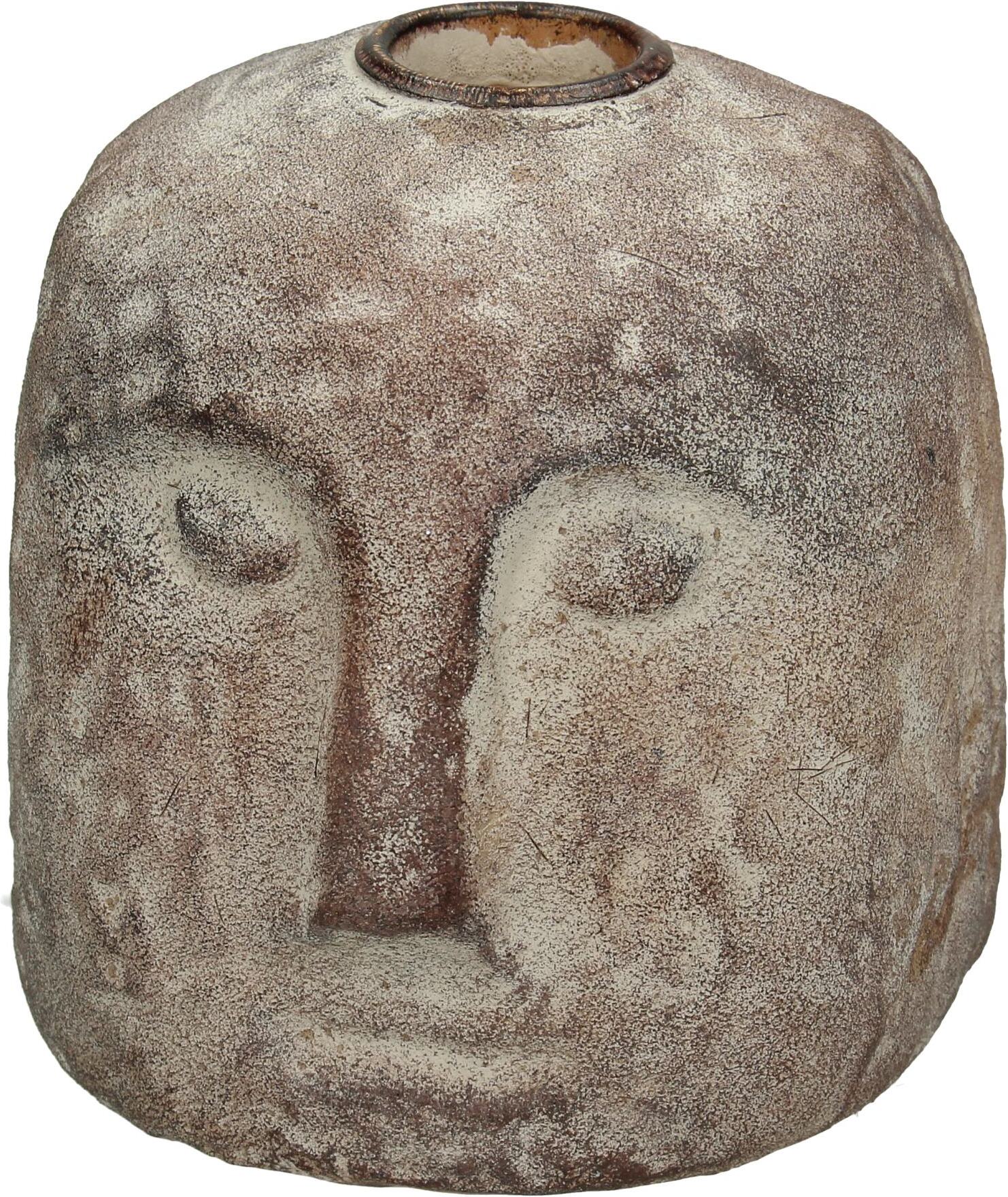 HD Collection kandelaar bruin 10 x 9,5 x 10 cm