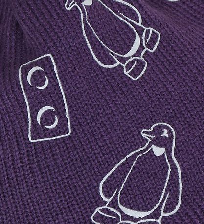 LEGO® Duplo Strickmütze - LWAripo - Lila m. Pinguine