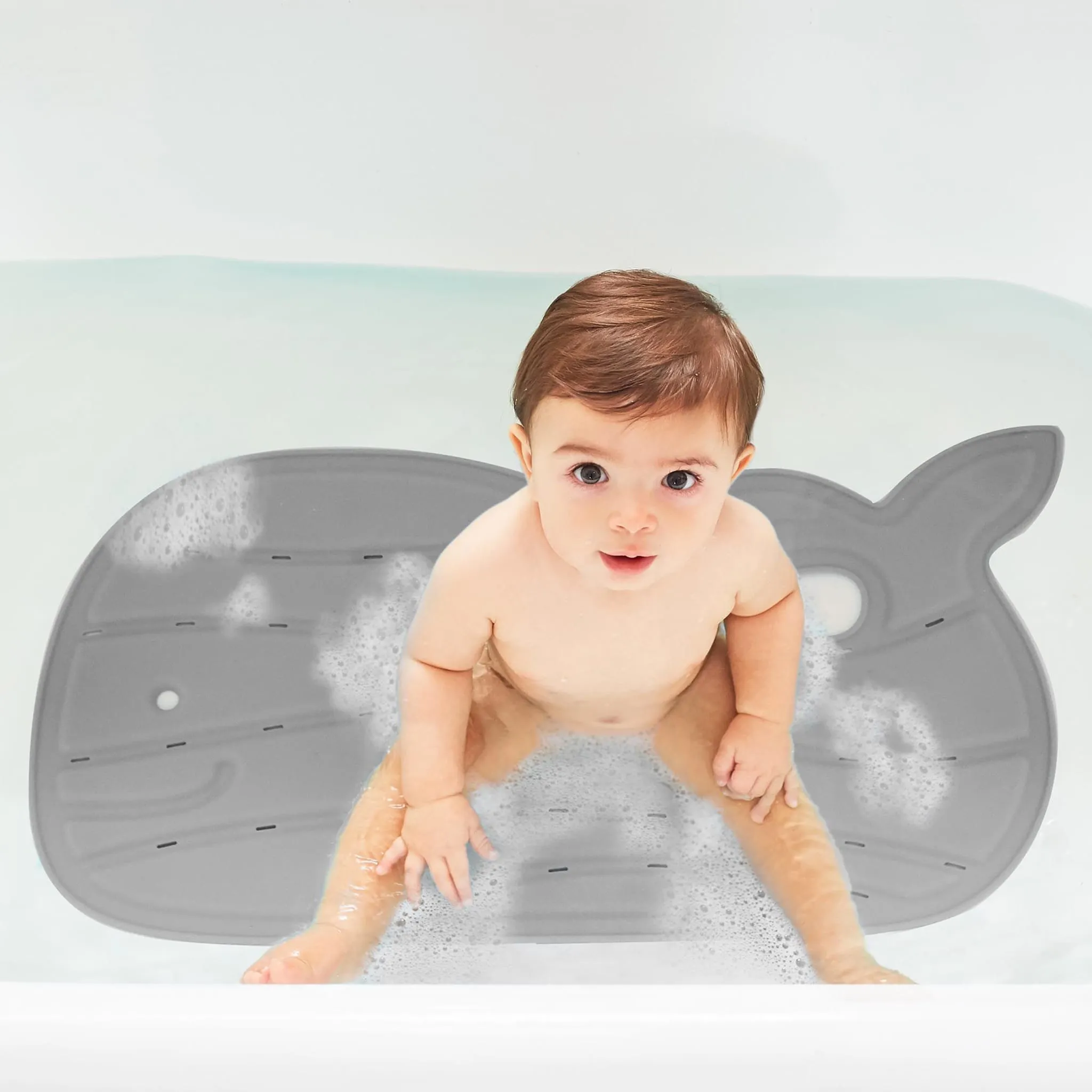 Skip Hop Tapis pour le Bain Baleine - Gris