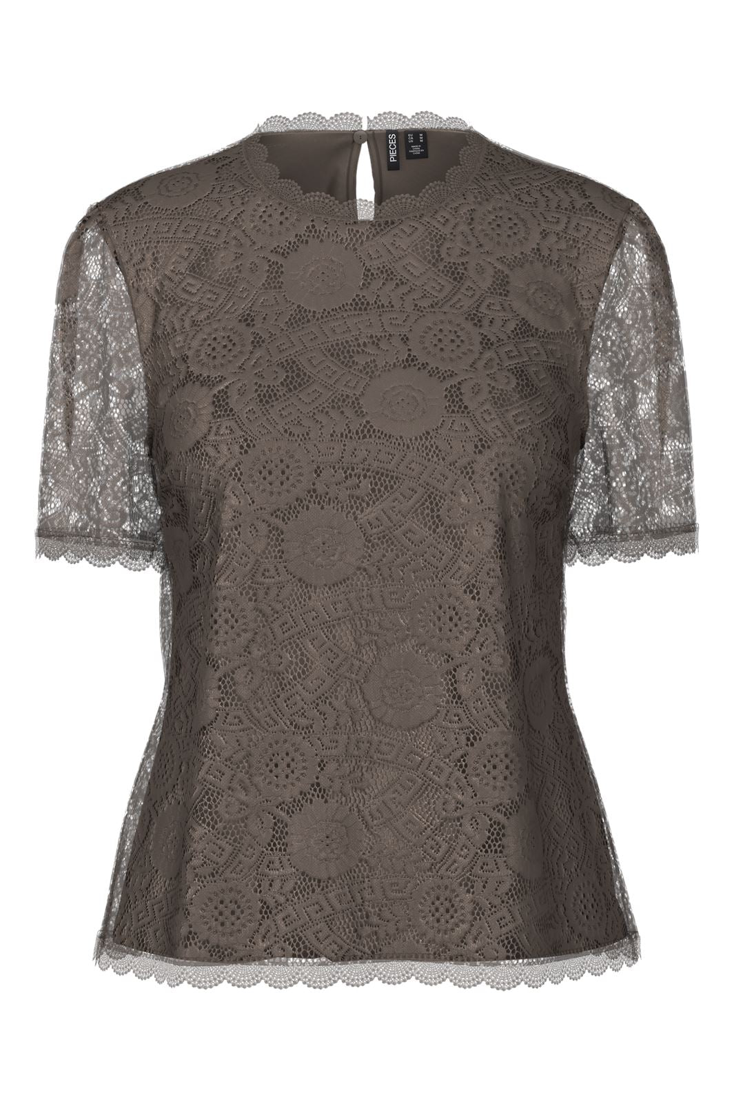 Pieces Pcolline Ss Lace Top
