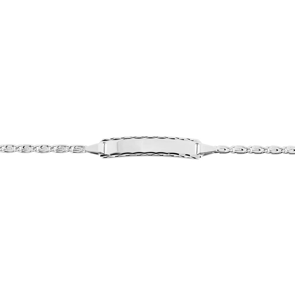 Bracelet Identité Argent Blanc Halim