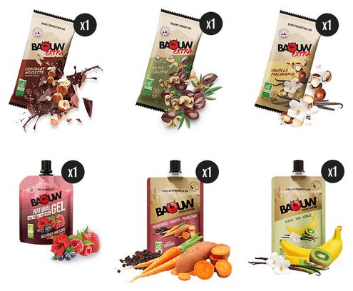 Starter Pack Baouw (3 barres extra   2 purées   1 gel)