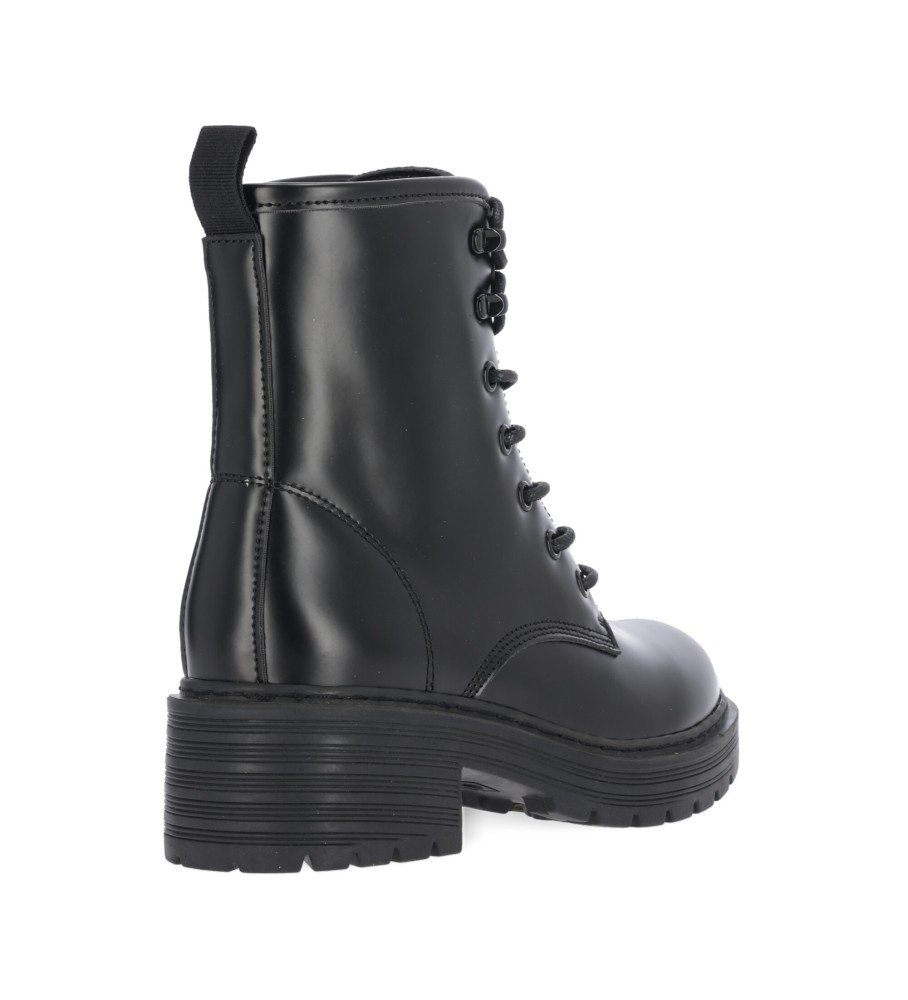Botas de cano curto pretas Chika10 Dallas 01F