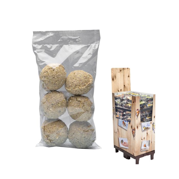 PACK SIX BOULES DE GRAISSE ET GRAINES SANS FILET