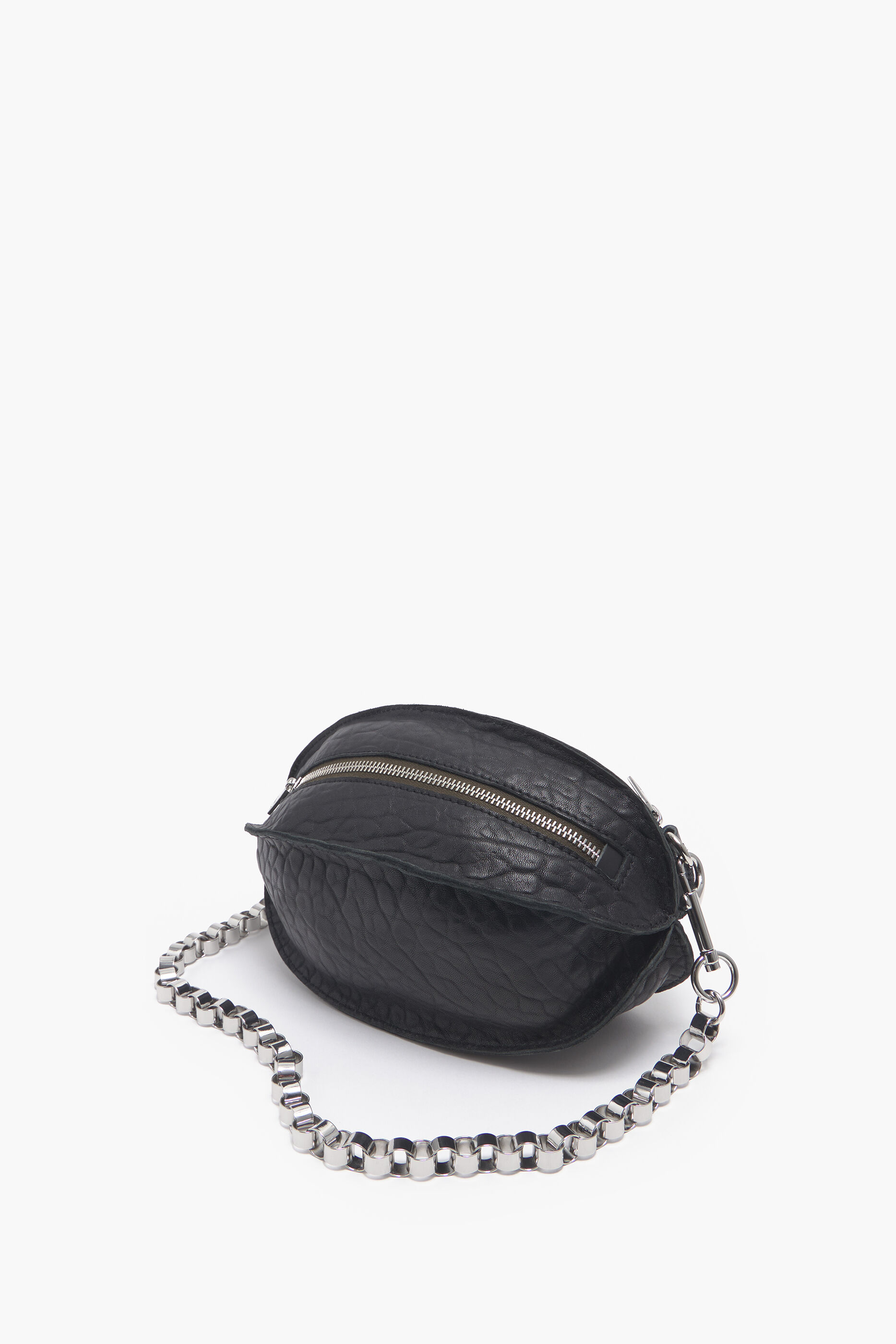 Bolsa Pelota S, couro preto
