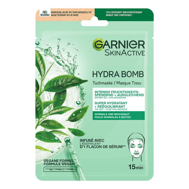 Garnier SkinActive Hydra Bomb Sheet Masker Groene Thee