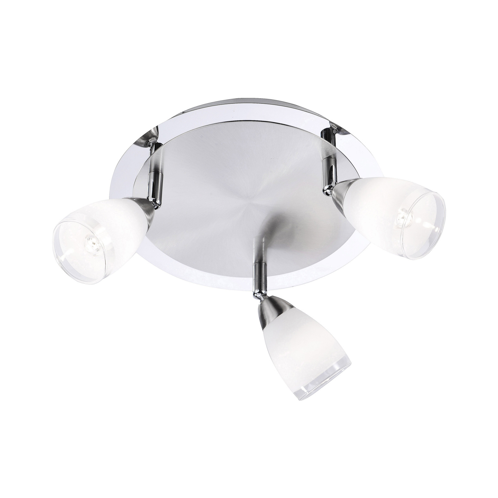 LED-Deckenleuchte - stahlfarben - Metall