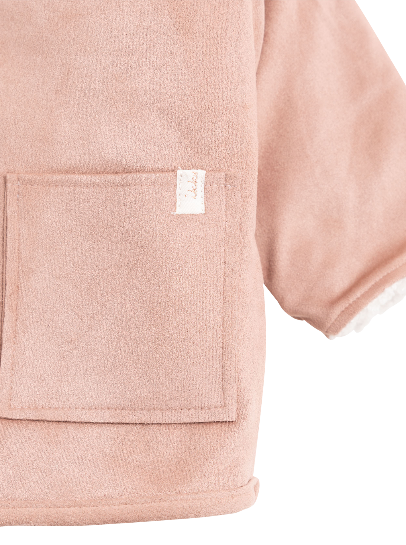 Manteau col rond | Rose