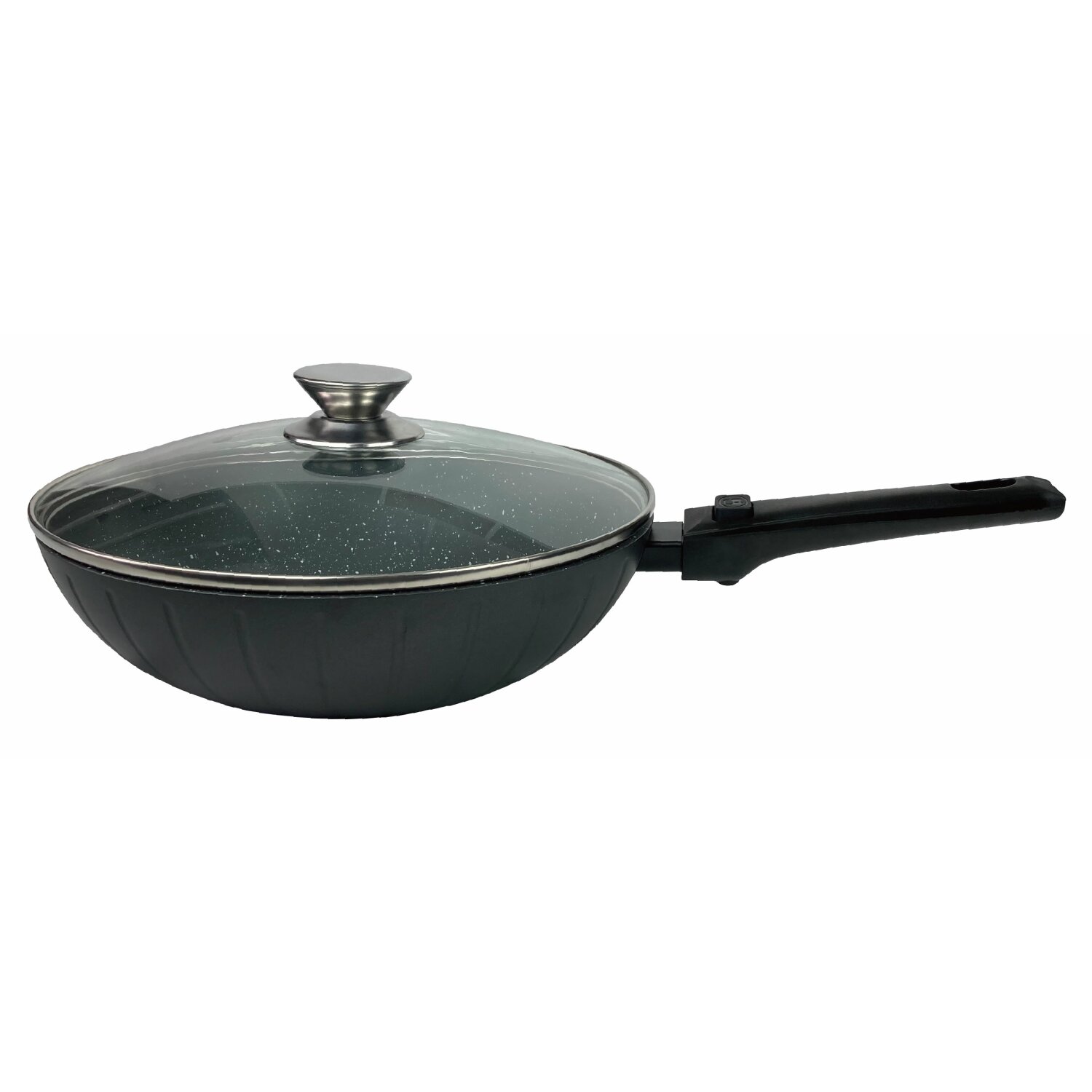 Pfanne abnehmbarer Griff 32cm Induktion Deckel Anti Haft Bratpfanne
