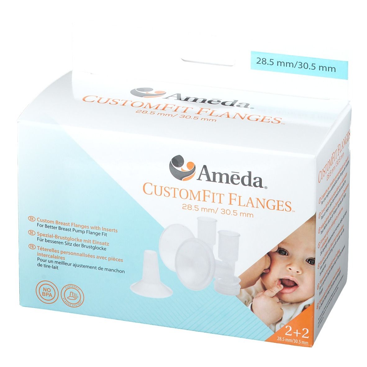 Ameda® CostumFit Flanges™ 28,5 mm / 30,5 mm