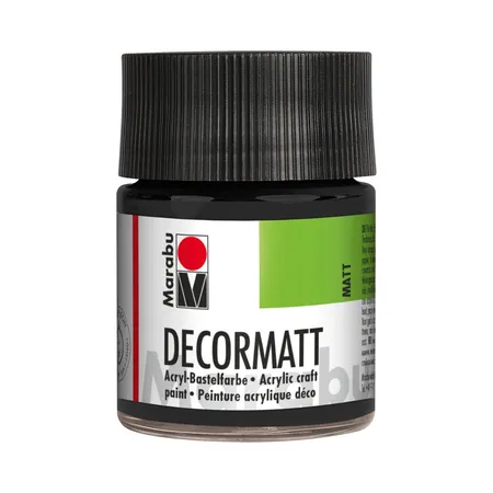 Marabu Decormatt Acryl, schwarz, 50 ml