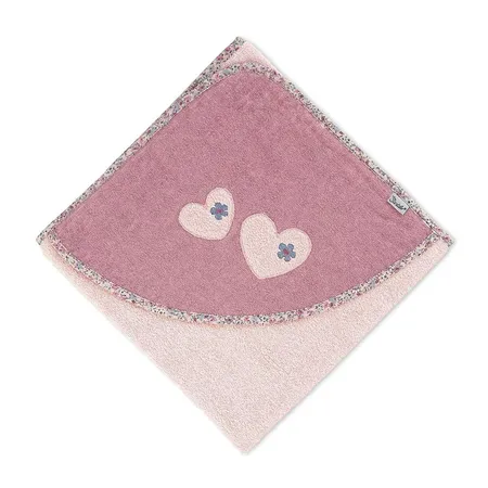 Sterntaler Kapuzenbadetuch Maus Mabel, 100 x 100 cm, Zartrosa