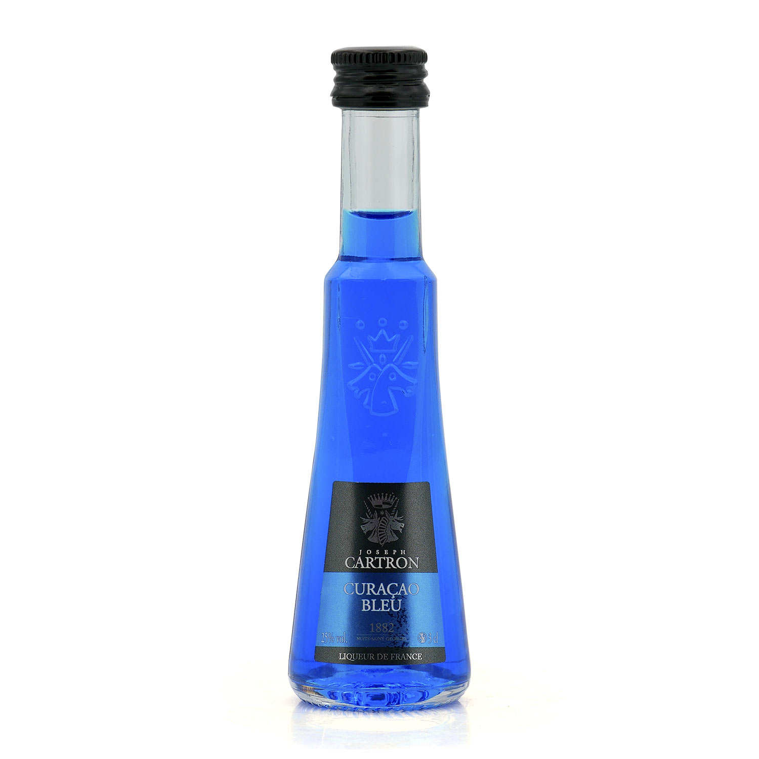 Mignonnette de Liqueur Curacao bleu 25% - Joseph Cartron