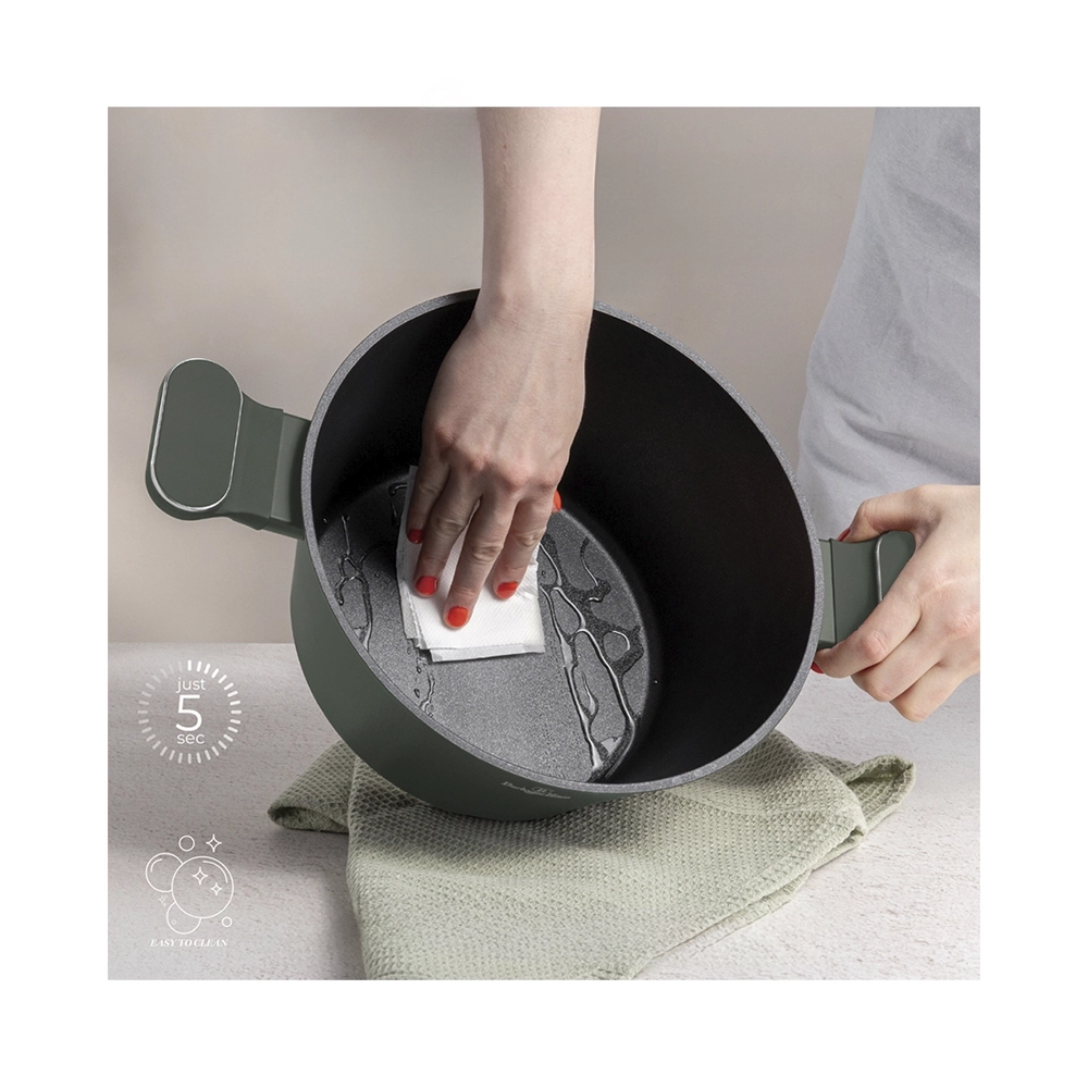 Berlinger Haus 10-teiliges Kochgeschirr-Set Matte Green Collection