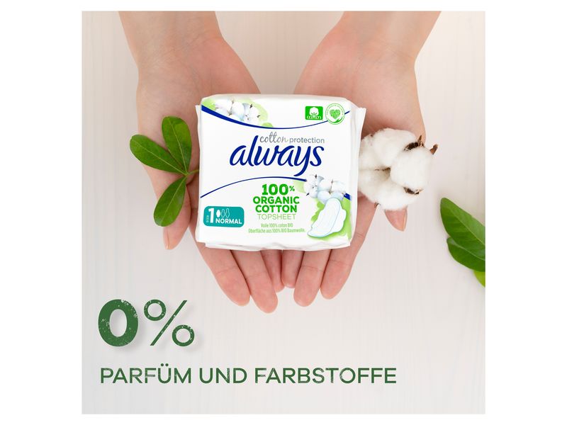 Always Binde mit Flügeln Ultra Cotton Protection Long 2 x 5 Hochwertige Binden mit saugfähigem Kern