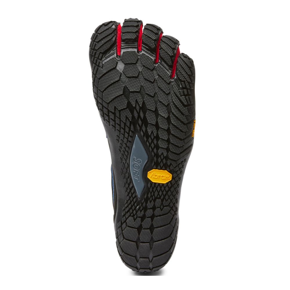 Five Fingers V-TREK - Chaussures randonné Homme jeans/rouge
