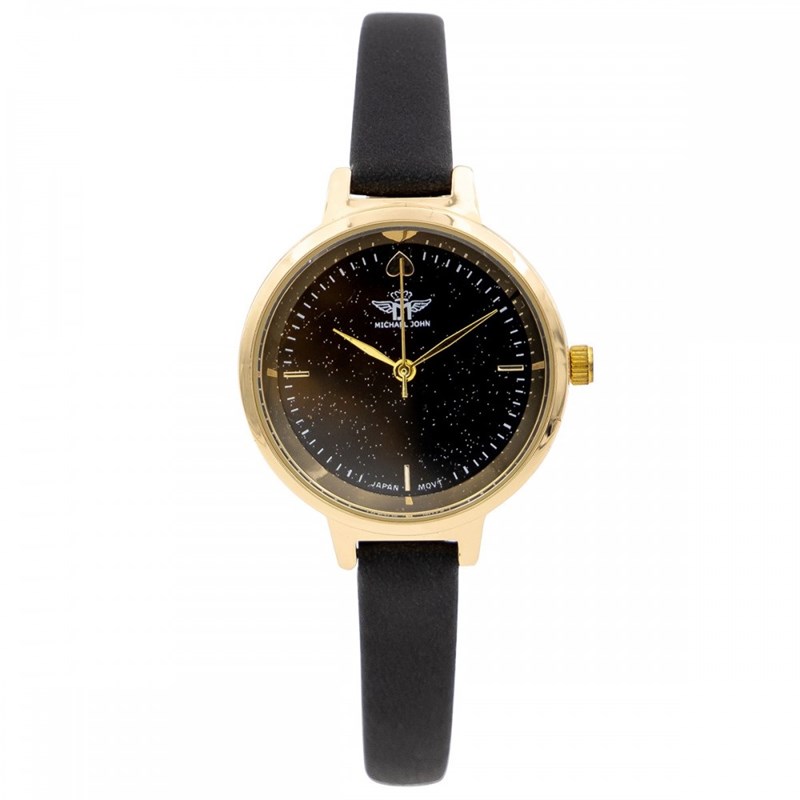 Montre Femme M. JOHN bracelet Cuir Noir