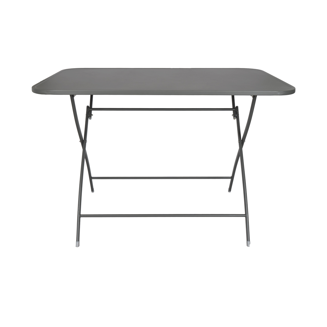 CONTINI Gartentisch 110x70cm Metall anthrazit, klappbar
