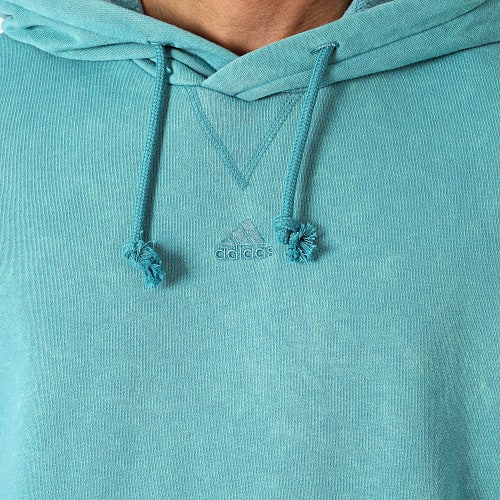 Sweat Capuche All Szn IB4074 Turquoise