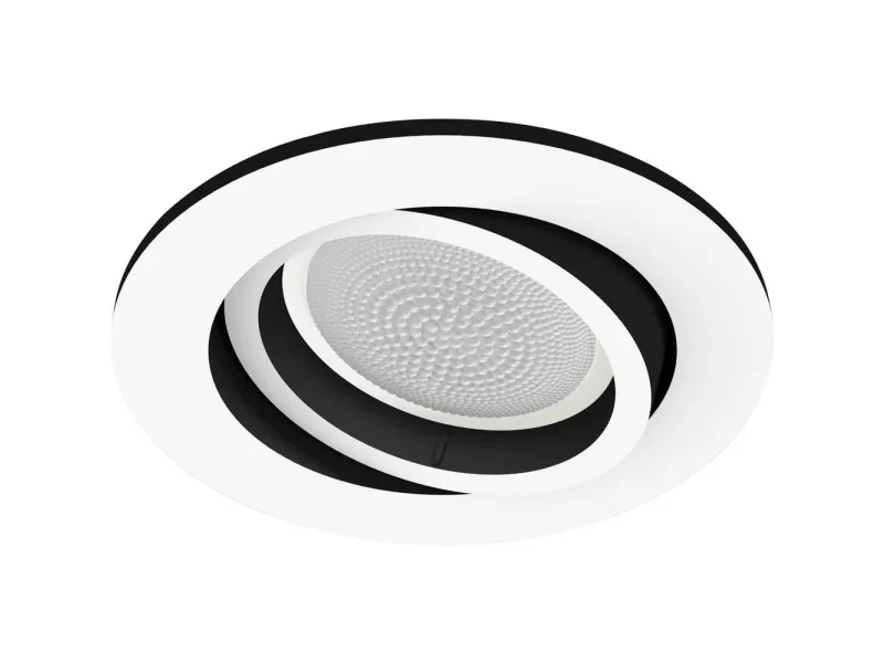 Philips Hue White and Color Ambiance Centura - Indlejret spotlys - LED-spot lyspære - GU10 - 5.7 W - klasse G - 16 millioner farver/varmt til køligt hvidt lys - hvid