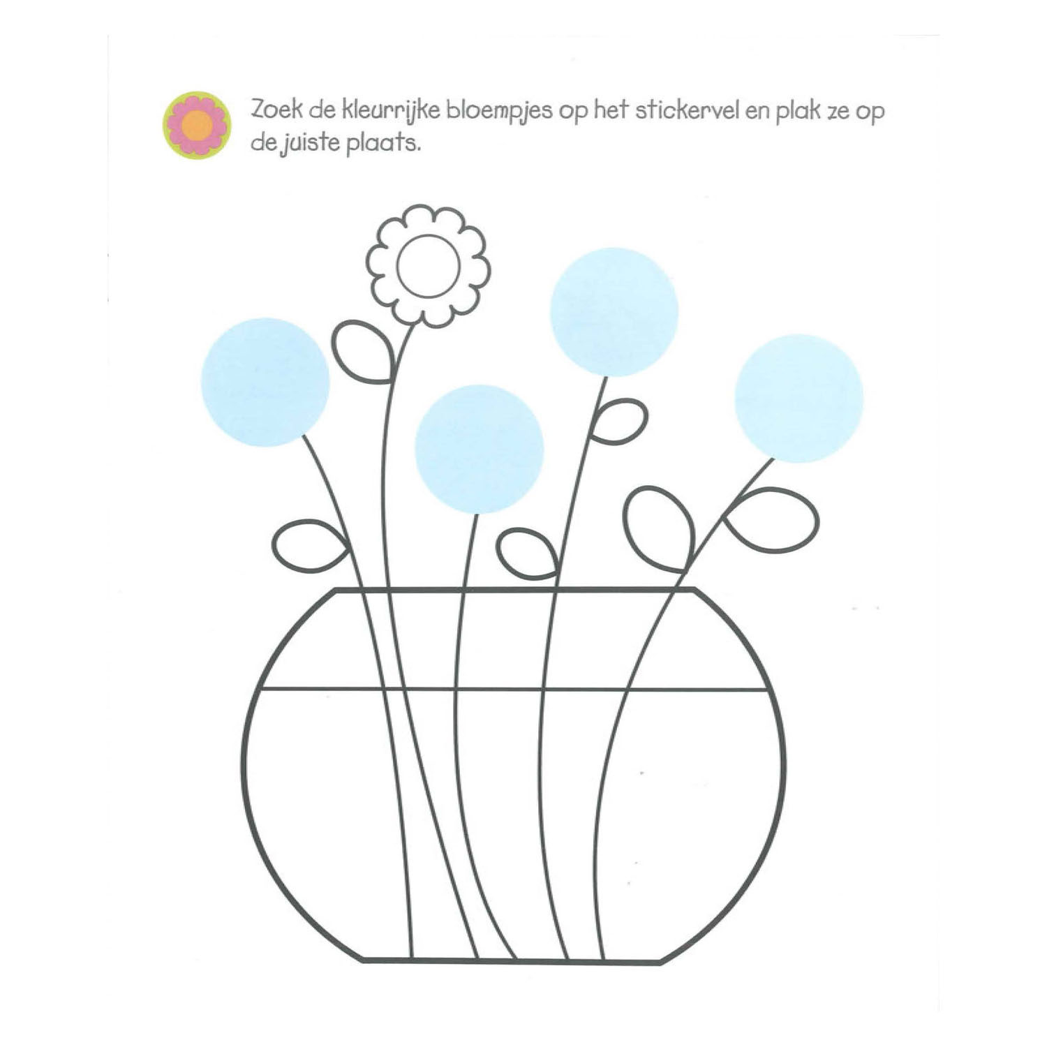 Superleuk Kleur- en Stickerboek voor de Allerkleinsten