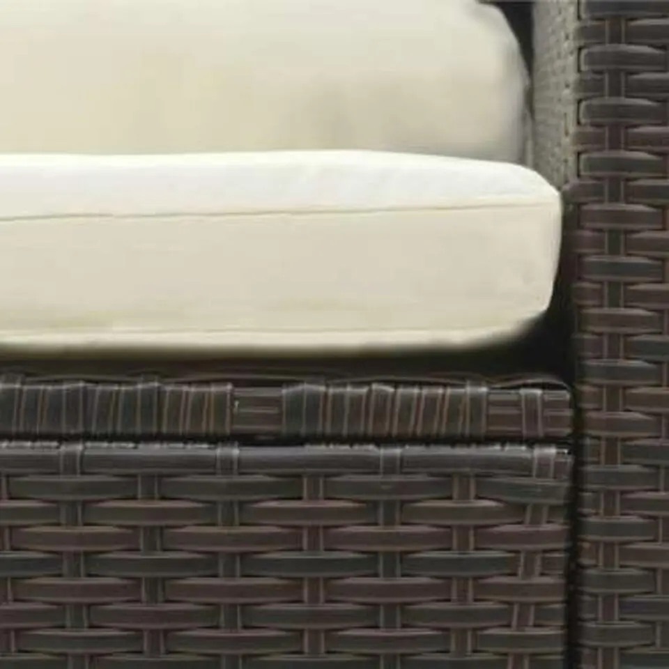 vidaXL - Loungeset - Bruin - Poly rattan