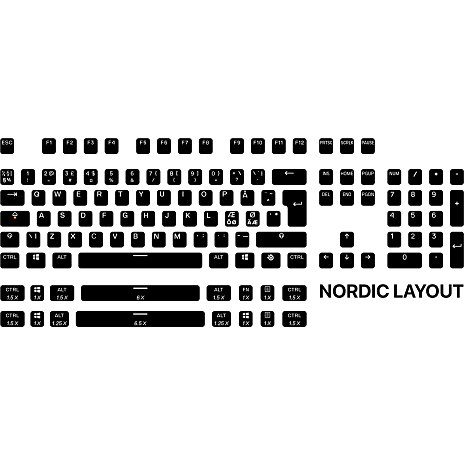 Steelseries PrismCaps nordic - hvid
