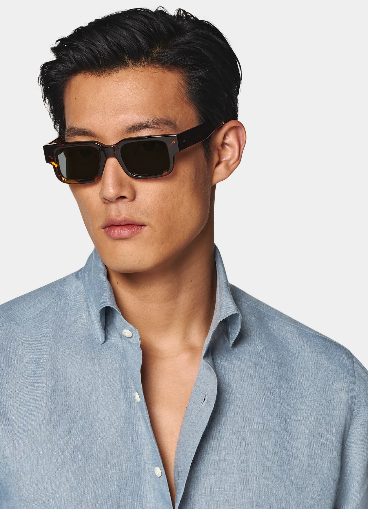 Chemise coupe Tailored bleu moyen