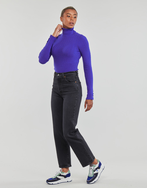 Only - ONLLORELAI LS CABLE ROLLNECK KNT - Violet